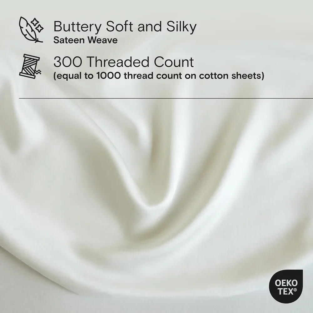 NWT DOZ by Sijo 100% Cotton Duvet Cover 3 PC Set w/2 Shams Ivory, King